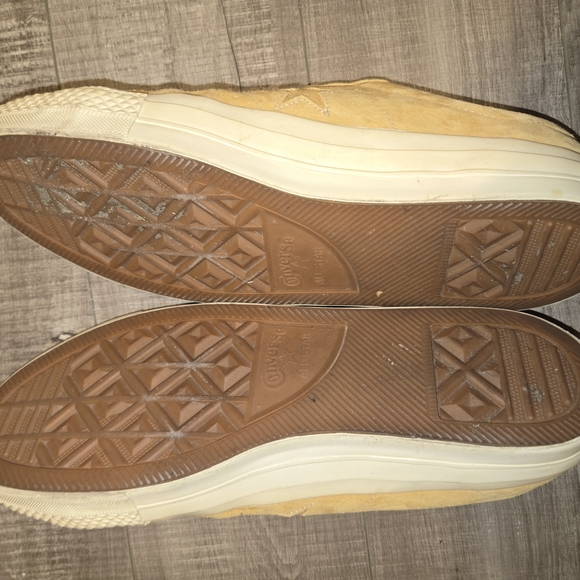 Converse Men's Yellow Suede Sneakers - Picture 5 of 5